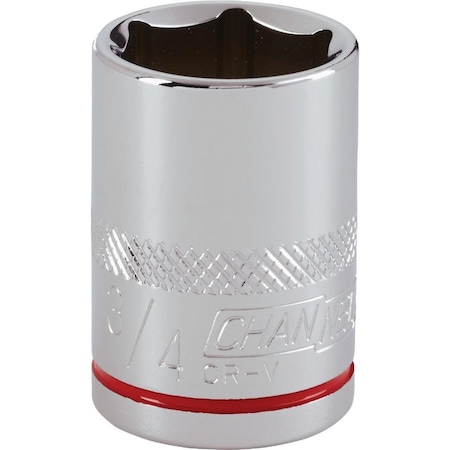 Channellock 1/2 In. Drive 3/4 In. 6-Point Shallow Standard Socket 302769